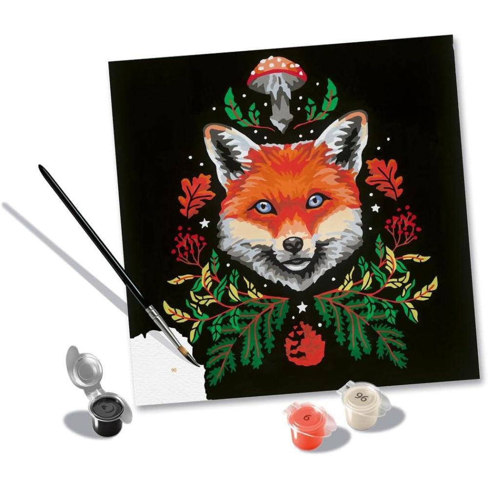 image:imageRavensburger CreArt Pixie Cold Fox Paint by Numbers Kit for Adults 23511 Painting Arts and Crafts for Ages 12 and Up