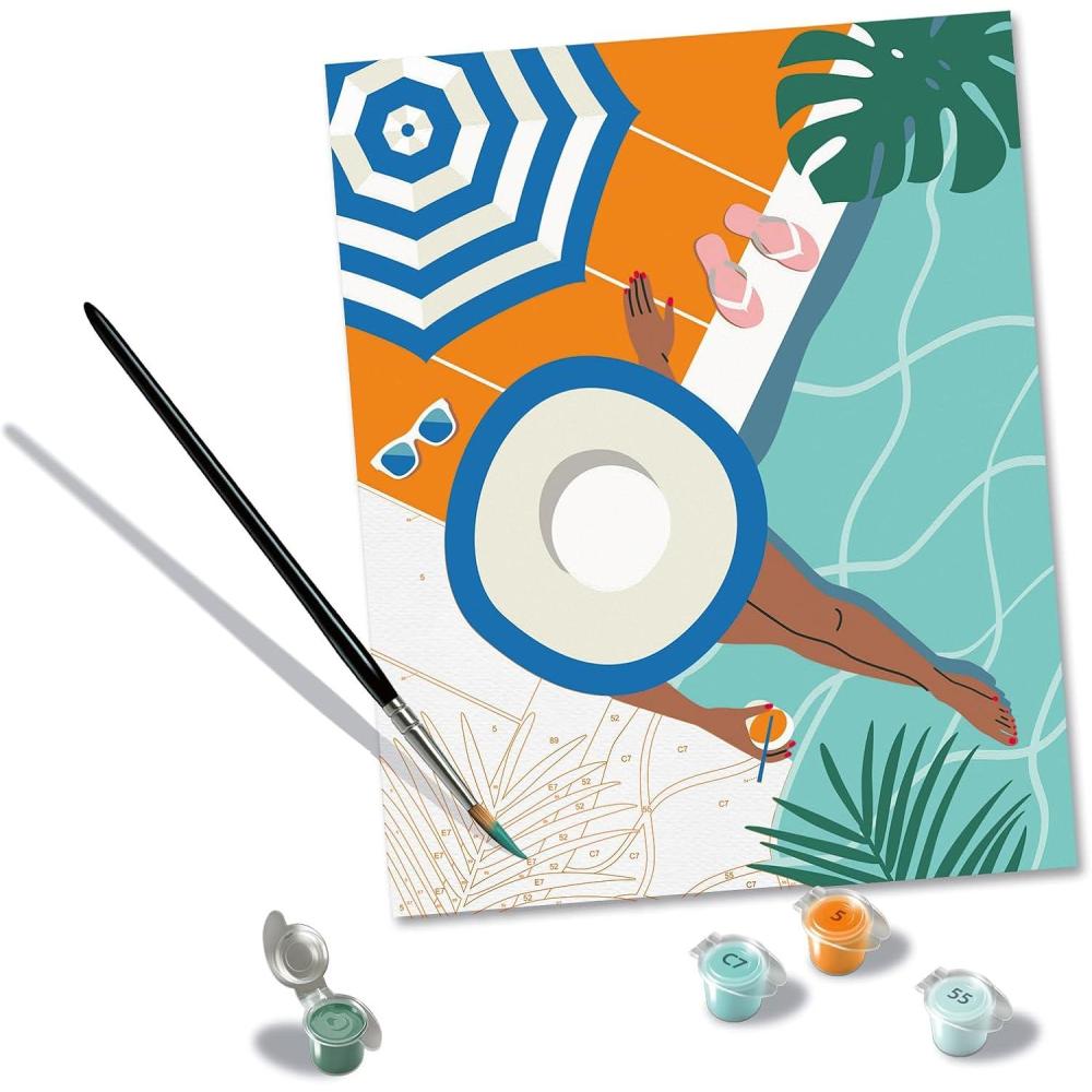 image:imageRavensburger Creart Pool Time Paint by Numbers Kit for Adults