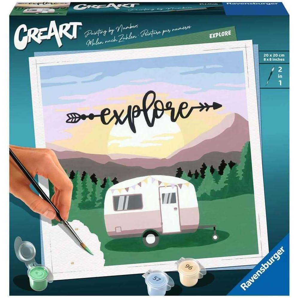 image:imageRavensburger Explore Paint by Numbers Kit for Adults 20271 Painting Arts and Crafts for Ages 12 and Up
