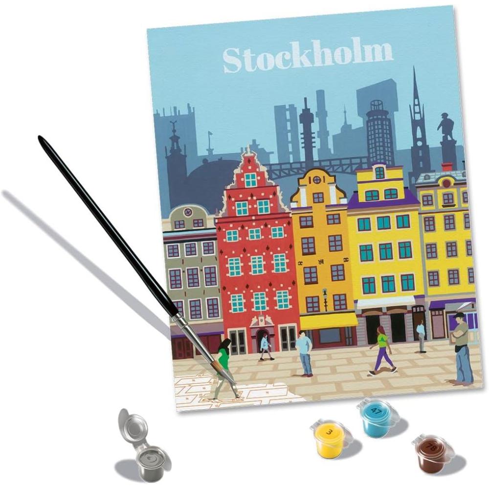 image:imageRavensburger Relax CreArt Stockholm Paint by Numbers Kit Perfect DIY Art Gift for Adults Stress Relief and Creative Hobby