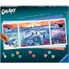 Ravensburger CreArt Dolphins at Sunset Paint by Numbers Kit for Adults – 23577 – Painting Arts and Crafts for Ages 14 and Up
