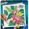 Ravensburger CreArt Tropical Plants Paint by Numbers Kit for Adults – 23518 – Painting Arts and Crafts for Ages 12 and Up