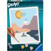 Ravensburger CreArt by The Lake Paint by Numbers Kit for Adults – 23641 – Painting Arts and Crafts for Ages 12 and Up