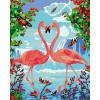 Ravensburger Flamingo Love Paint by Numbers Kit for Children – Painting Arts and Crafts for Kids Age 12 Years Up