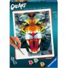 Ravensburger Polygon Tiger Paint by Numbers Kit for Adults – 23514 – Painting Arts and Crafts for Ages 12 and Up