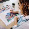 Ravensburger Relax CreArt Japanese Cherry Blossom Canvas Paint by Numbers Kit | Perfect DIY Art Gift for Adults, Stress Relief, and Creative Hobby