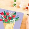Ravensburger Relax CreArt Tulip Bouquet Paint by Numbers Kit | Perfect DIY Art Gift for Adults, Stress Relief, and Creative Hobby