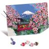 Ravensburger Relax CreArt Japanese Cherry Blossom Canvas Paint by Numbers Kit | Perfect DIY Art Gift for Adults, Stress Relief, and Creative Hobby