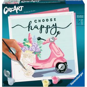 Ravensburger Choose Happy Paint by Numbers Kit for Adults – 20125 – Painting Arts and Crafts for Ages 12 and Up
