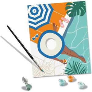 Ravensburger Creart Pool Time Paint by Numbers Kit for Adults