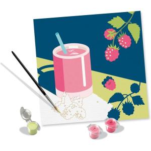 Ravensburger Creart Raspberry Mocktail Paint by Numbers Kit for Adults