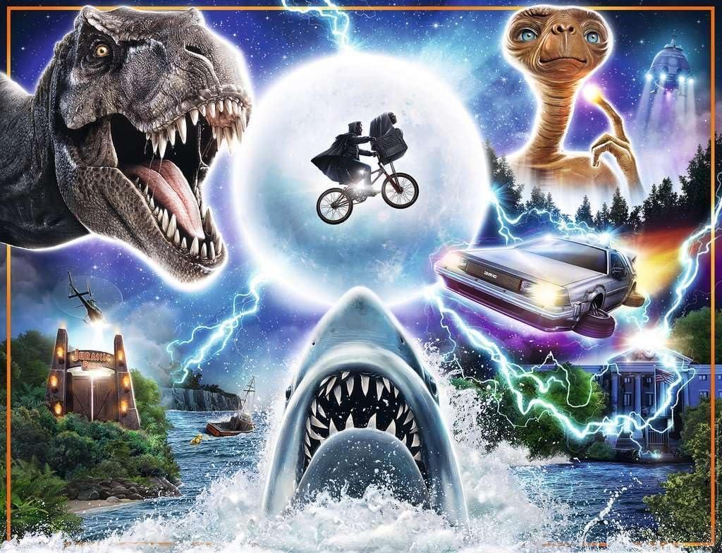 image:imageRavensburger Universal Amblin Entertainment 2000 Piece Jigsaw Puzzle Bold Vivid Colors Intricate Depiction of ET Jurassic Park amp More Premium Quality Puzzles for Adults