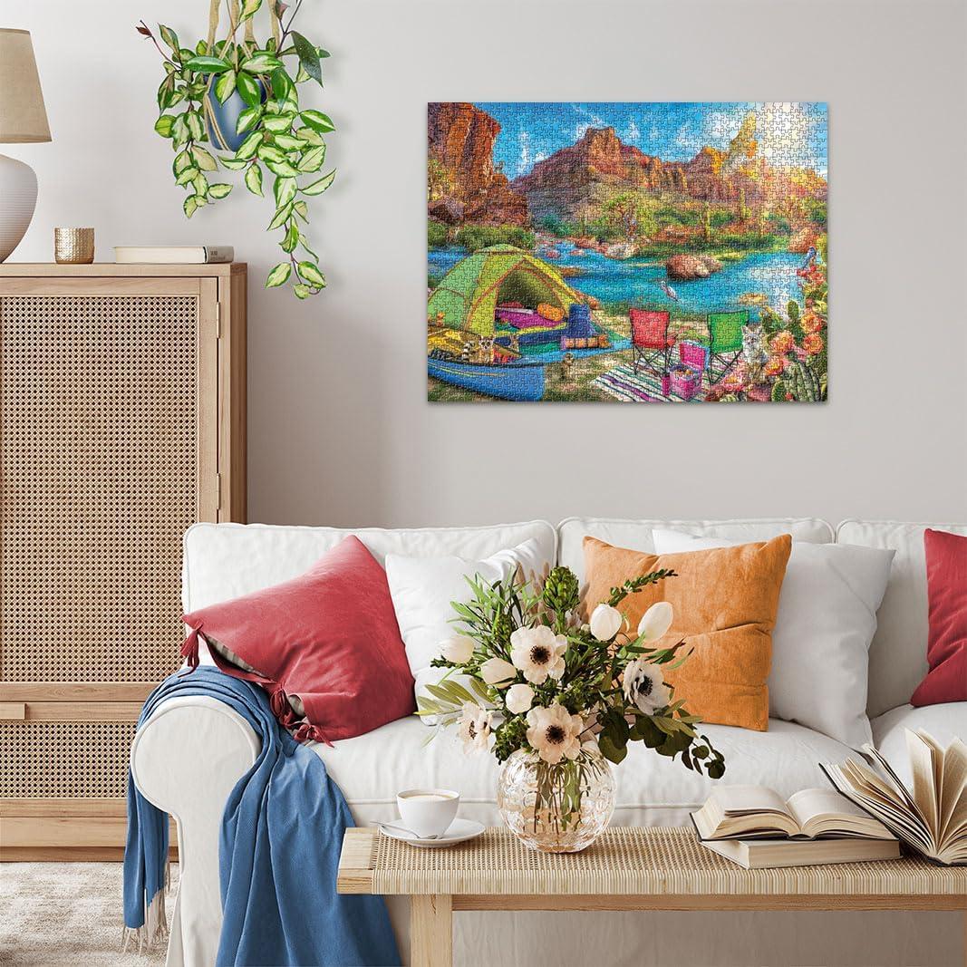 image:imageRavensburger Canyon Camping 1500 Piece Jigsaw Puzzle Precision Fit Vibrant Imagery Ideal for Adults amp Kids Uniquely Crafted in Germany