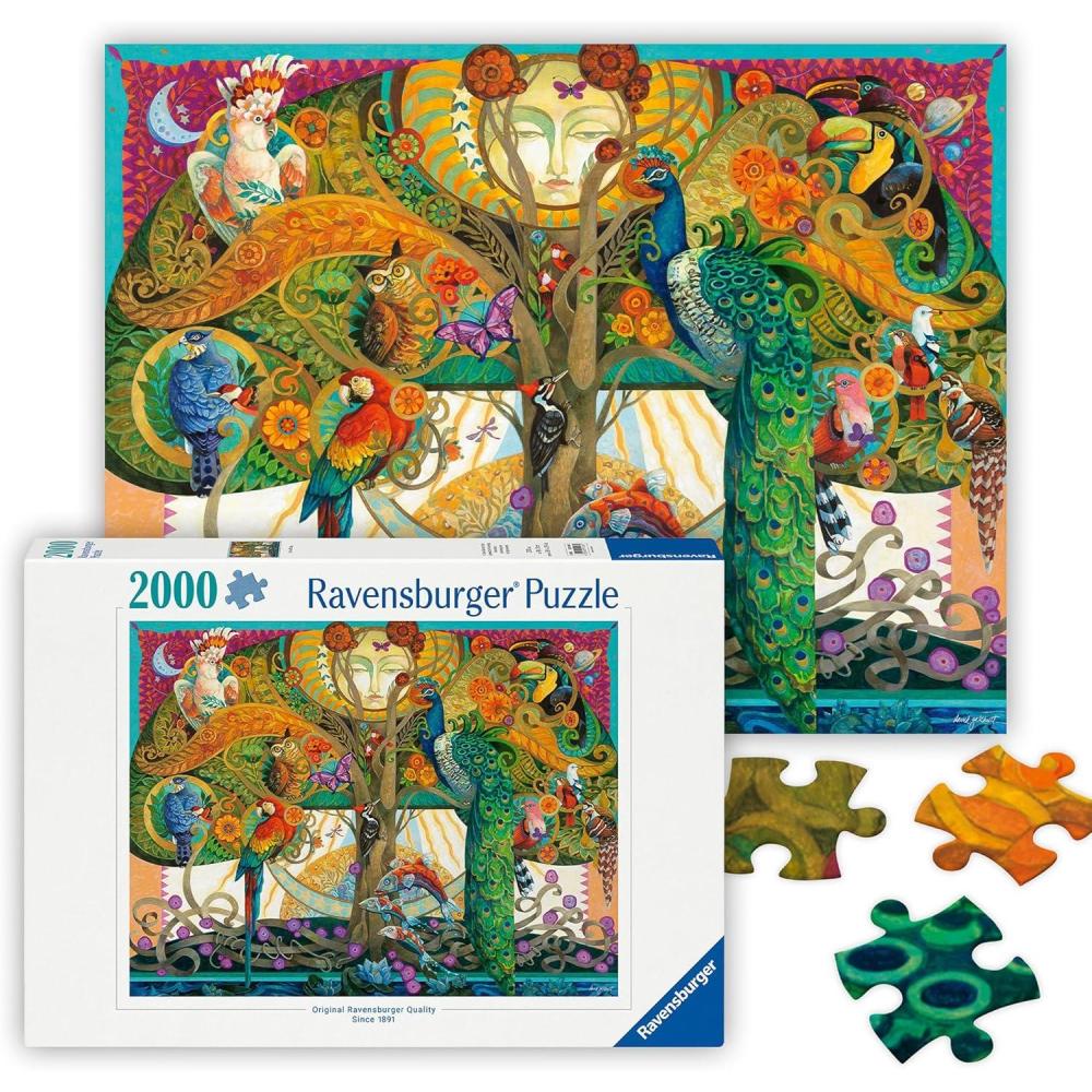 image:imageRavensburger On The Fifth Day 2000 Piece Jigsaw Puzzle Stunning Imagery of an Artistic Creation Rendition Vibrant Colors Frameable Premium Quality Puzzles for Adults