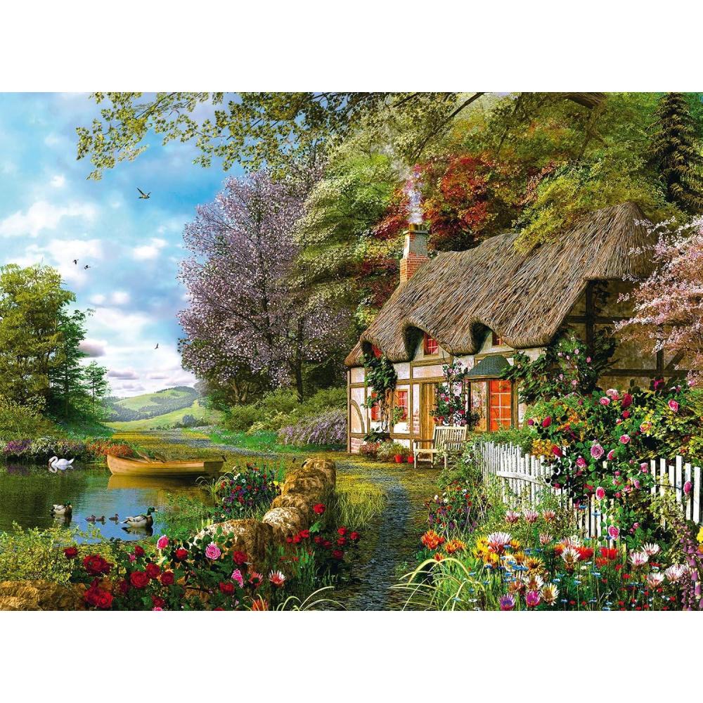 image:imageRavensburger Country Cottage Jigsaw Puzzle  1500 Pieces  Expertly Crafted in Germany  Unique Interlocking Fit  Vibrant GlareFree Imagery  Perfect for Adults and Kids AlikeOriginal Packaging
