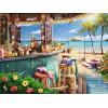 Ravensburger – Beach Bar Breezes – 1500 Piece Jigsaw Puzzle – Vivid, Quaint Imagery of a Beachside Tiki Bar – Colorful Ocean Detail – Ideal Gift – Frameable Art – Screen-Free Fun – Puzzles for Adults(New Packaging)