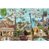 Ravensburger – Big City Collage – 5000 Piece Jigsaw Puzzle – Stunning Vivid Colors – The Globes Biggest Cities – Postcard Rendition – Frameable – Premium Quality – Puzzles for Adults