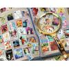 Ravensburger – Disney Stamp Album – 2000 Piece Jigsaw Puzzle – Featuring Mickey Mouse, Minnie, Cinderella, Elsa, and More – Frameable – Premium Quality – Puzzles for Adults