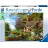 Ravensburger Country Cottage Jigsaw Puzzle – 1500 Pieces | Expertly Crafted in Germany | Unique, Interlocking Fit | Vibrant, Glare-Free Imagery | Perfect for Adults and Kids Alike(Original Packaging)