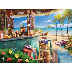 Ravensburger – Beach Bar Breezes – 1500 Piece Jigsaw Puzzle – Vivid, Quaint Imagery of a Beachside Tiki Bar – Colorful Ocean Detail – Ideal Gift – Frameable Art – Screen-Free Fun – Puzzles for Adults(Original Packaging)