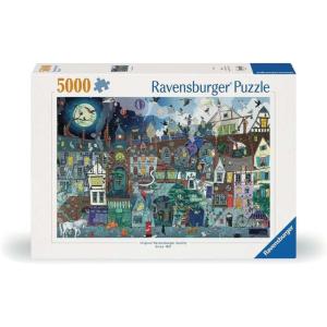 Ravensburger – Fantasy Street – 5000 Piece Jigsaw Puzzle – Stunning Imagery – Beautiful and Intricate – Olde Victorian Street Faire – Premium Quality – Puzzles for Adults