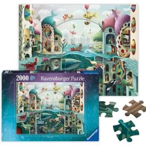 Ravensburger – If Fish Could Walk – 2000 Piece Jigsaw Puzzle – Whimsical and Fantastical View of The Undersea World – Frameable – Premium Quality – Puzzles for Adults