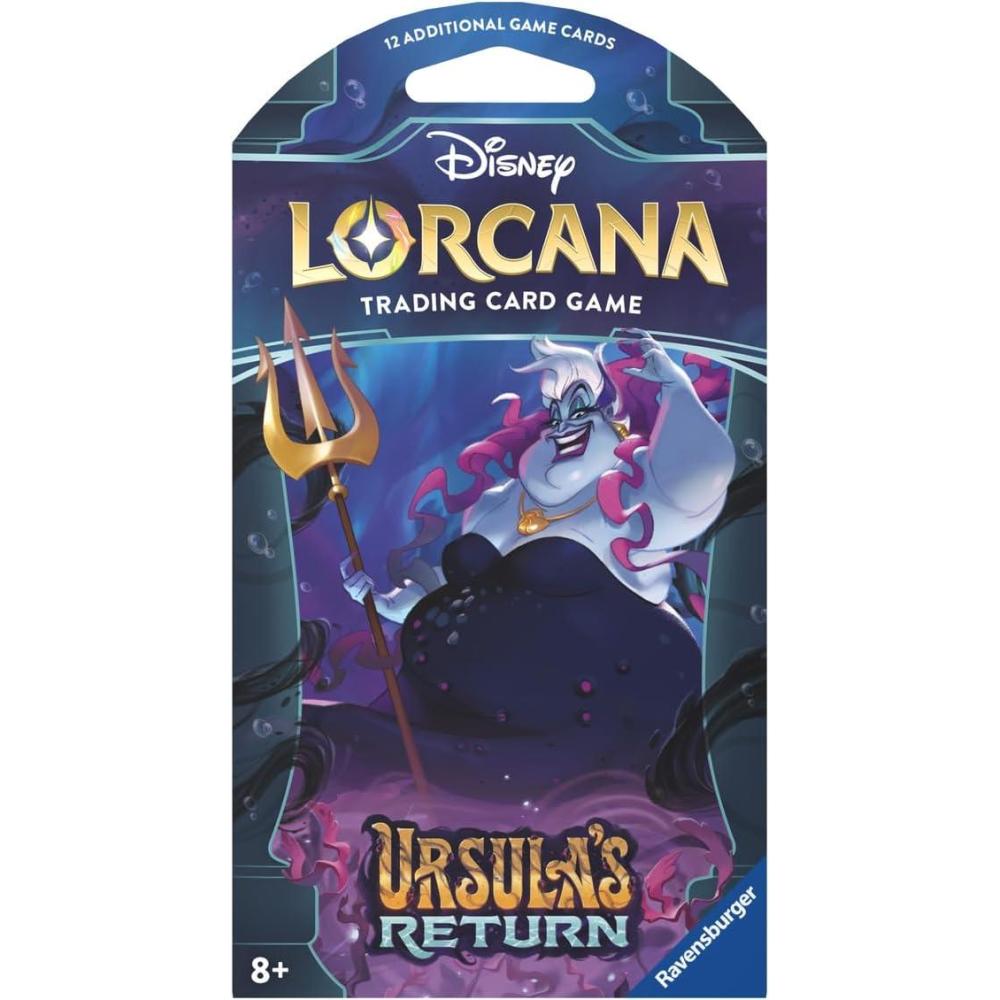 image:imageRavensburger Disney Lorcana TCG Ursulas Return Assorted Single Booster Pack 12 Cards Collectible Trading Cards Ideal for Disney Fans amp TCG Players Suitable for Ages 8677 x 362in