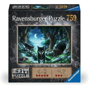 Ravensburger Exit Puzzle – Temple 759pc Mystery Jigsaw Puzzle(Wolf Stories)