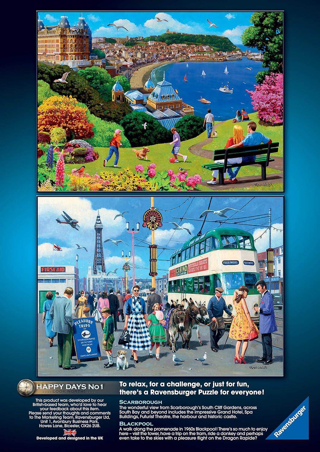 image:imageRavensburger Happy Days Collection No2 Days Out 4X 500 Piece Jigsaw Puzzle Set for Adults 12Happy Days Collection 1