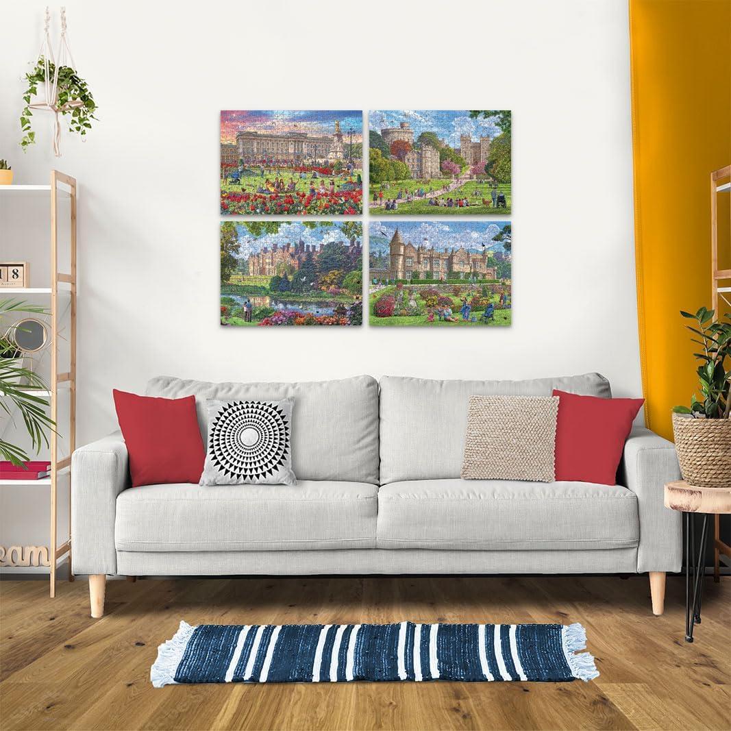 image:imageRavensburger Happy Days Collection No5 Royal Residences 4X 500 Piece Jigsaw Puzzle Set for Adults 12Single