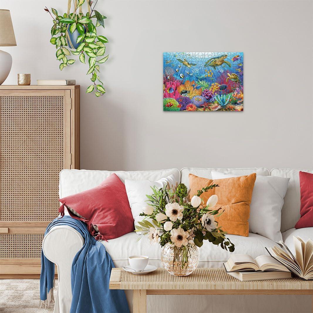 image:imageRavensburger Tropical Waters Jigsaw Puzzle 500 Unique Pieces PrecisionCut Vibrant GlareFree Imagery Ideal for Relaxation or Group Activity FSCCertified MaterialsNew Packaging
