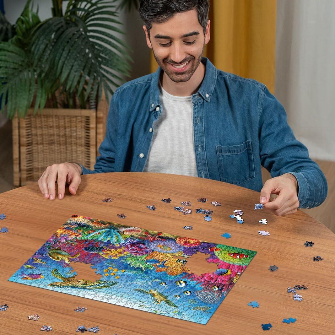 image:imageRavensburger Tropical Waters Jigsaw Puzzle 500 Unique Pieces PrecisionCut Vibrant GlareFree Imagery Ideal for Relaxation or Group Activity FSCCertified MaterialsNew Packaging
