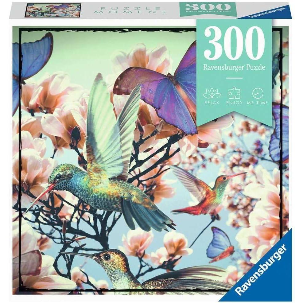image:imageRavensburger Puzzle Moment Flowers in New York 300Piece Jigsaw Puzzle for Adults Unique Softclick Technology Vibrant GlareFree Perfect as a Gift or Some Me Time ActivityHummingbird
