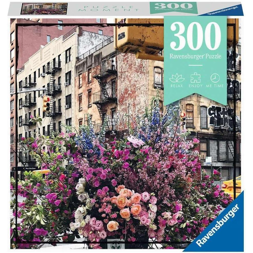 image:imageRavensburger Puzzle Moment Flowers in New York 300Piece Jigsaw Puzzle for Adults Unique Softclick Technology Vibrant GlareFree Perfect as a Gift or Some Me Time ActivityFlowers in New York