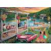 Ravensburger 300 Piece Summer Lake Jigsaw Puzzle for Adults – Every Piece Unique, Softclick Technology