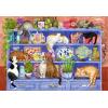 Ravensburger Feel Well – Cats on Shelf – 200 Piece Jigsaw Puzzle | Thicker Pieces, Large Image Format, and Included Stand | Premium Quality Puzzle Made in Europe