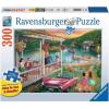 Ravensburger 300 Piece Summer Lake Jigsaw Puzzle for Adults – Every Piece Unique, Softclick Technology
