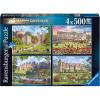 Ravensburger Happy Days Collection No.5 Royal Residences 4X 500 Piece Jigsaw Puzzle Set for Adults 12+(Single)