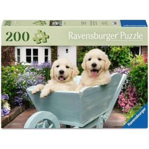 Ravensburger Feel Well – Golden Retriever – 200 Piece Jigsaw Puzzle | Thicker Pieces, Large Image Format, and Included Stand | Premium Quality Puzzle Made in Europe