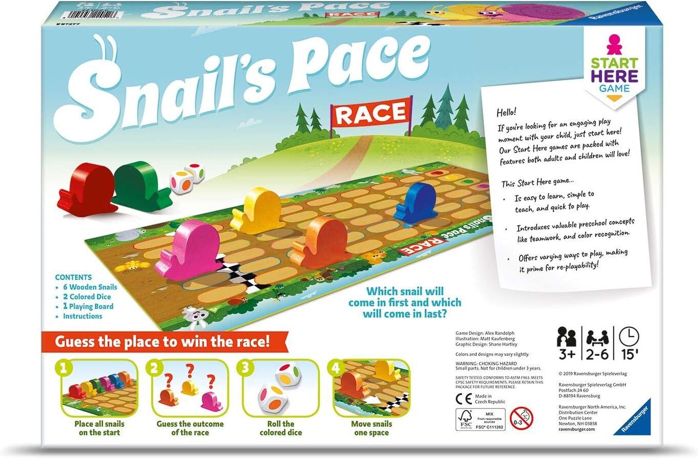 image:imageRavensburger Snails Pace Race Game for Age 3 amp Up Quick Childrens Racing Game Where Everyone Wins