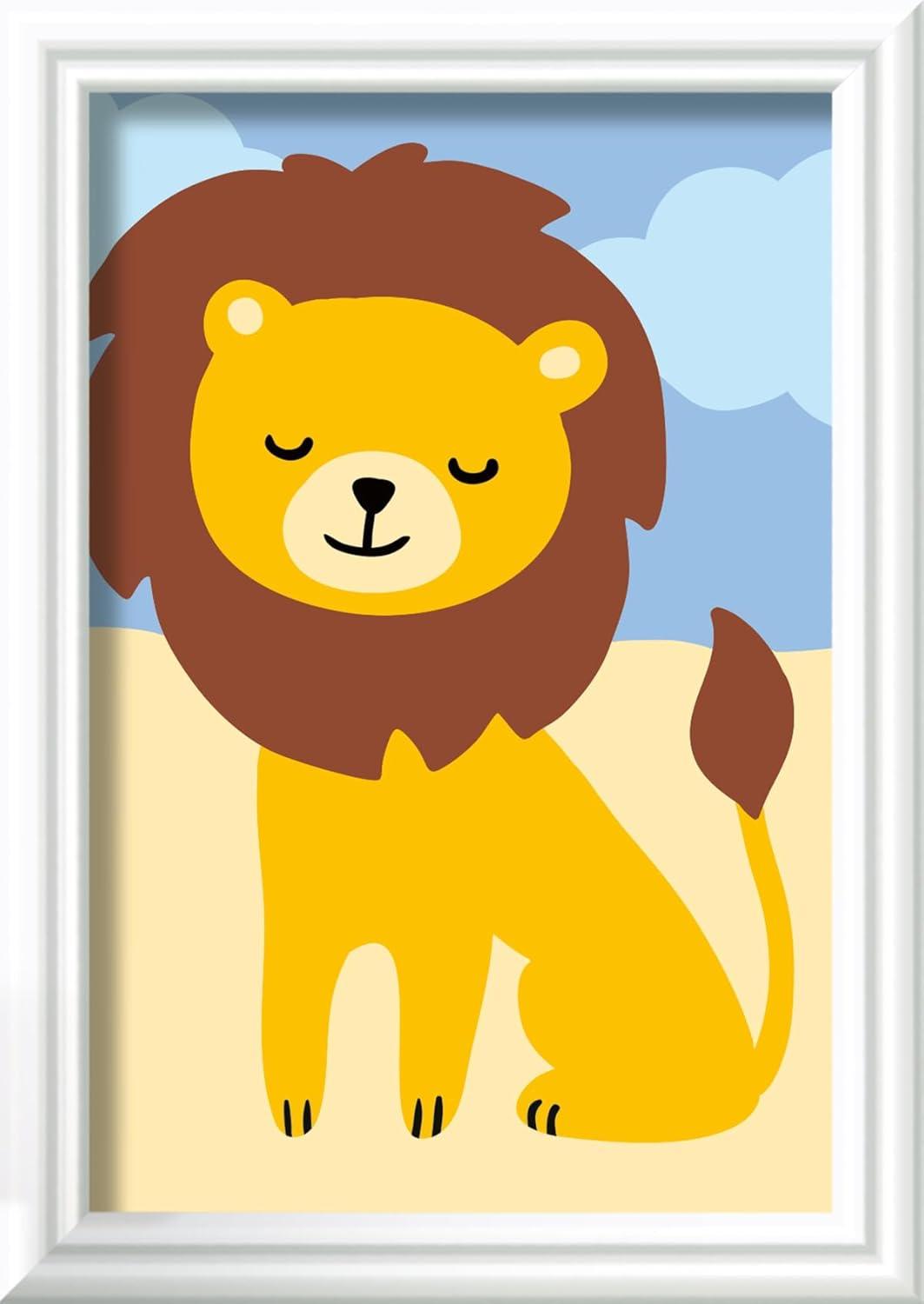 image:imageRavensburger Wild Lion CreArt Paint by Numbers Kit Fun amp Easy DIY Art for Kids Age 7 Creative Gift Idea for Birthdays amp Holidays