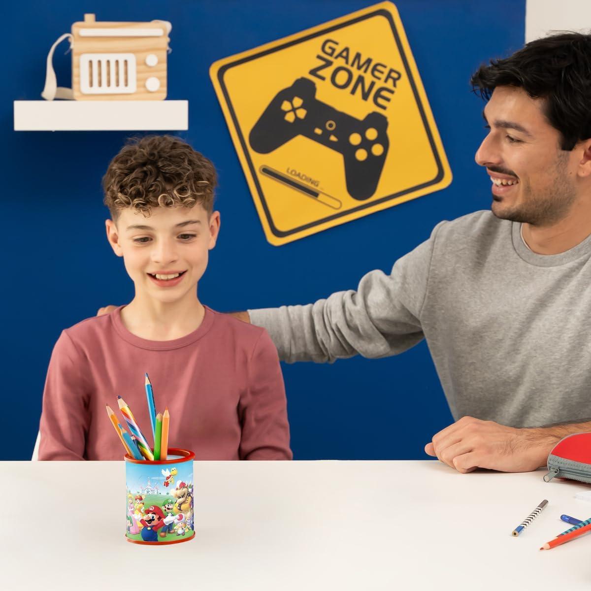 image:imageRavensburger Super Mario Pencil Cup 3D Jigsaw Puzzle Buildable Desk Organizer Featuring Iconic Mario Graphics 54 Sturdy Plastic Pieces Premium Quality Fun for Kids amp AdultsNintendo Mario