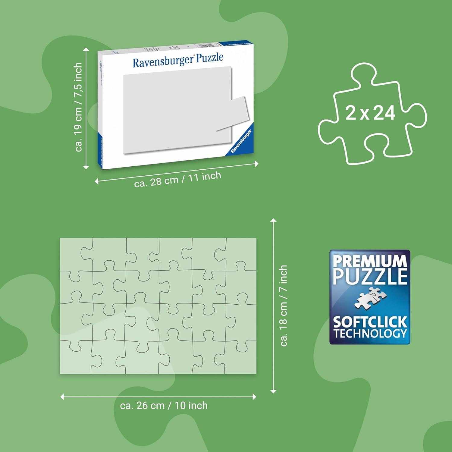 image:imageRavensburger Ready to Party 2x24 Jigsaw Puzzle Set
