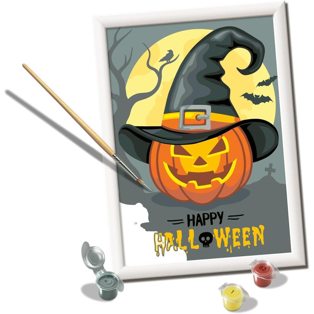 image:imageRavensburger CreArt Happy Halloween Paint by Numbers Kit for Kids 12023017 Painting Arts and Crafts for Ages 9 and Up