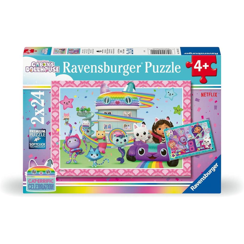 image:imageRavensburger Ready to Party 2x24 Jigsaw Puzzle Set