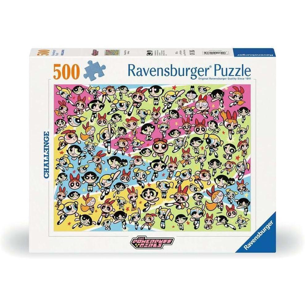 image:imageRavensburger The Powerpuff Girls Challenge 500 Piece Jigsaw Puzzle A Nostalgic Cartoon Adventure Bright amp Colorful Puzzle Fun