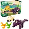 BRIO World – 36082 Dinosaur Attack Set | Train & Dinosaur-Themed Playset for Kids Aged 3 Years Up