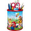 Ravensburger – Super Mario Pencil Cup – 3D Jigsaw Puzzle – Buildable Desk Organizer Featuring Iconic Mario Graphics – 54 Sturdy Plastic Pieces – Premium Quality – Fun for Kids & Adults(Nintendo – Mario)