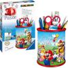 Ravensburger – Super Mario Pencil Cup – 3D Jigsaw Puzzle – Buildable Desk Organizer Featuring Iconic Mario Graphics – 54 Sturdy Plastic Pieces – Premium Quality – Fun for Kids & Adults(Nintendo – Mario)