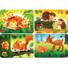 Ravensburger My First Puzzles – Forest Animal Fun | 4-in-a-Box Toddler Jigsaw Puzzle Set | 2, 4, 6 & 8 Pieces | Ages 2+